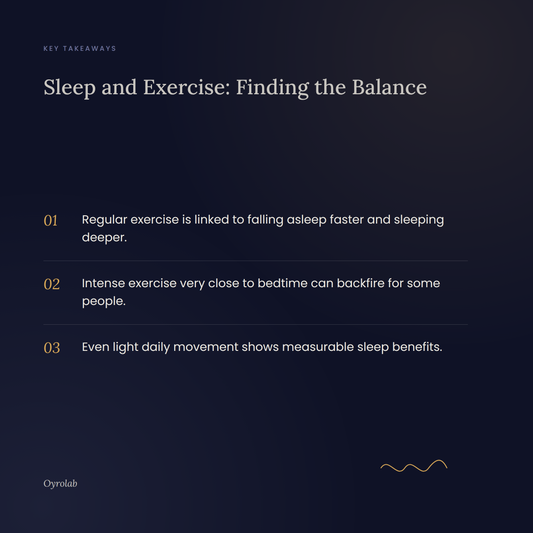 Sleep and Exercise: Finding the Right Balance