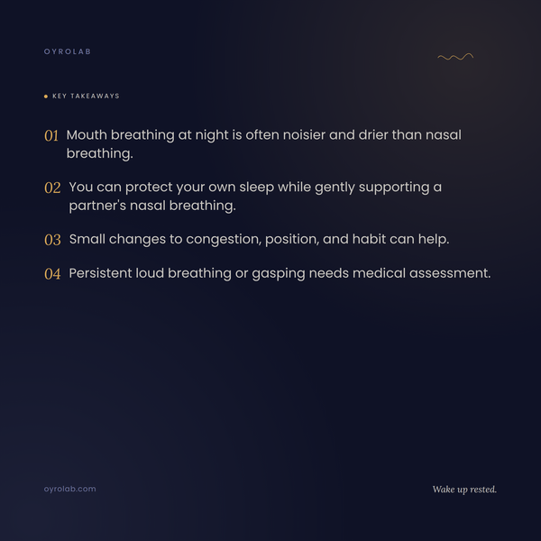 Sleeping Next to a Mouth Breather: A Practical Guide