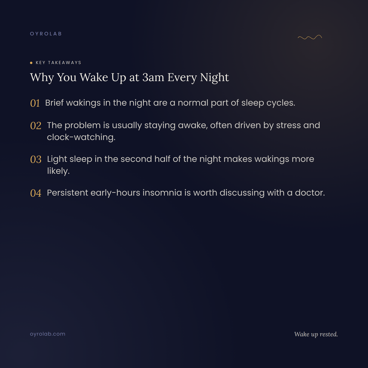 Why You Wake Up at 3am Every Night
