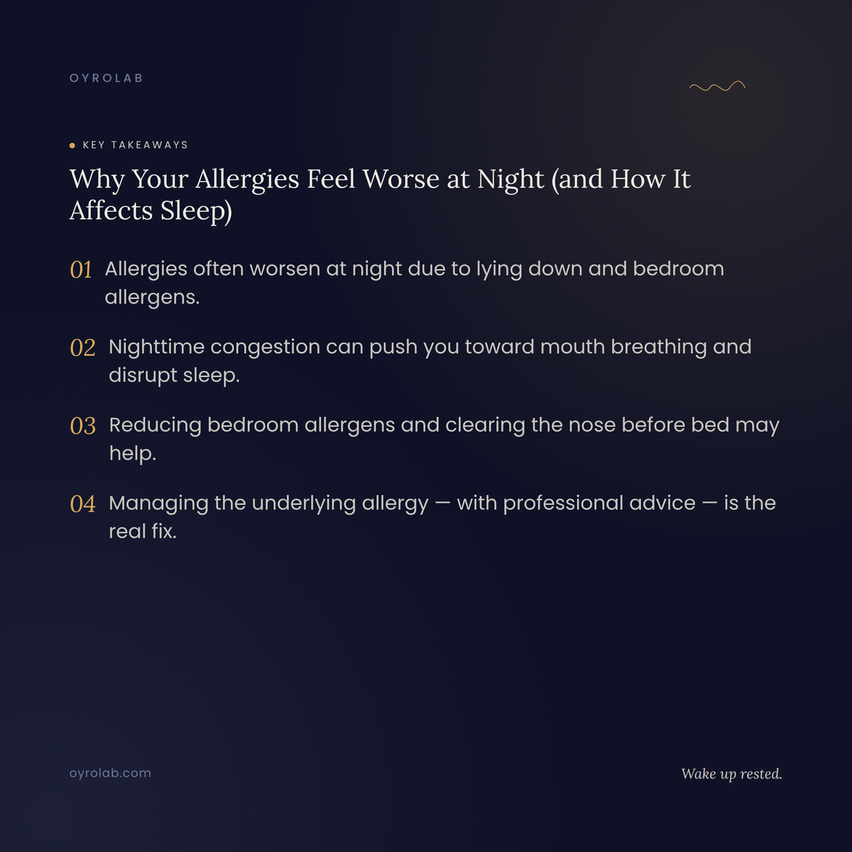 Why Your Allergies Feel Worse at Night (and How It Affects Sleep)